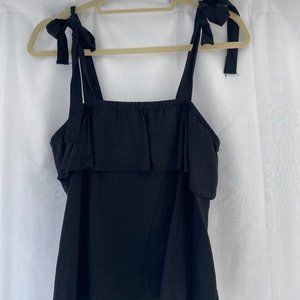 Black Tie Strap Tank